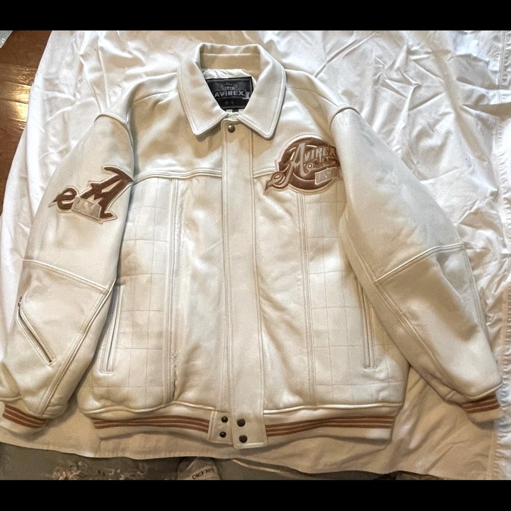 Vintage Avirex Mens Leather Jacket 4x